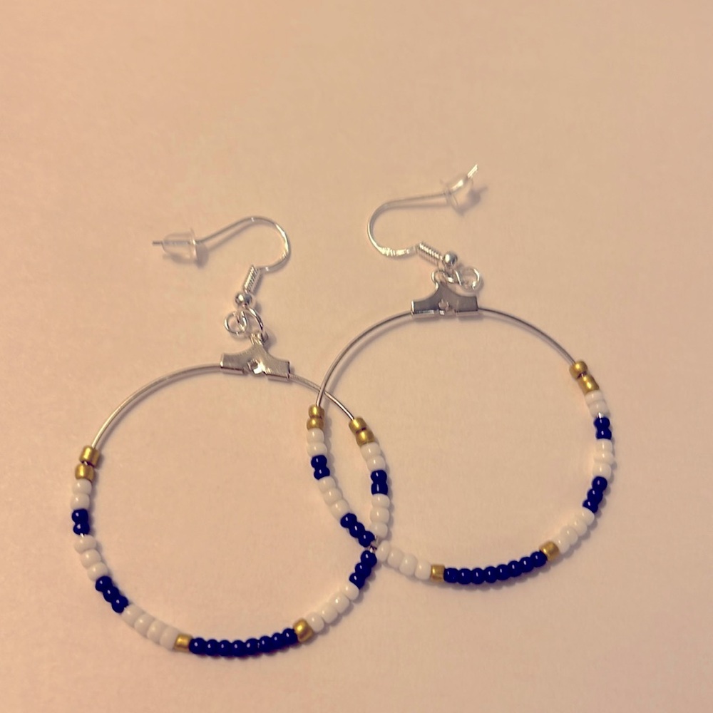 Handmade • Bead Hoop Earrings